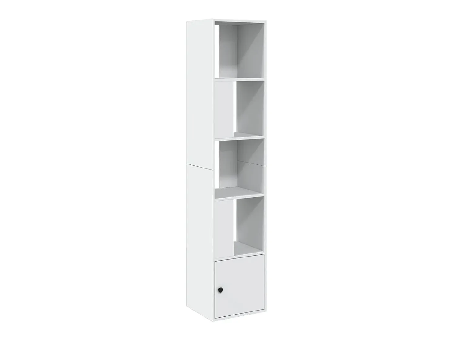 Estantería de madera de ingeniería blanca 40x36x189 cm