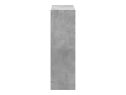 Estantería de madera de ingeniería gris hormigón 102x32x102 cm