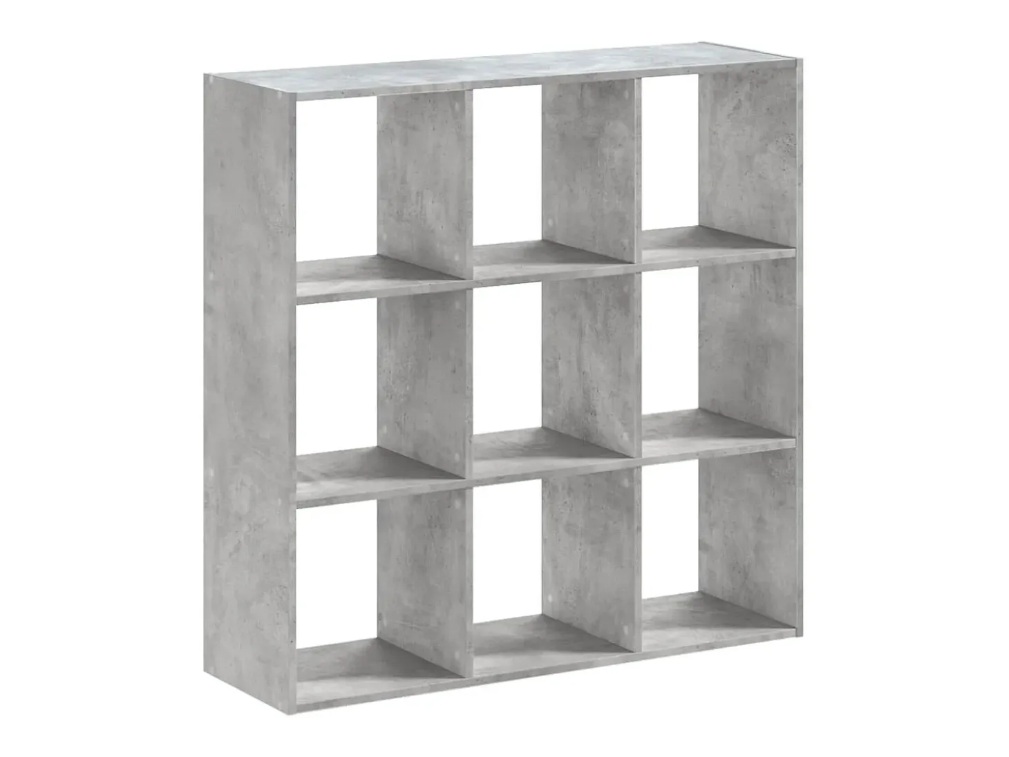 Estantería de madera de ingeniería gris hormigón 102x32x102 cm