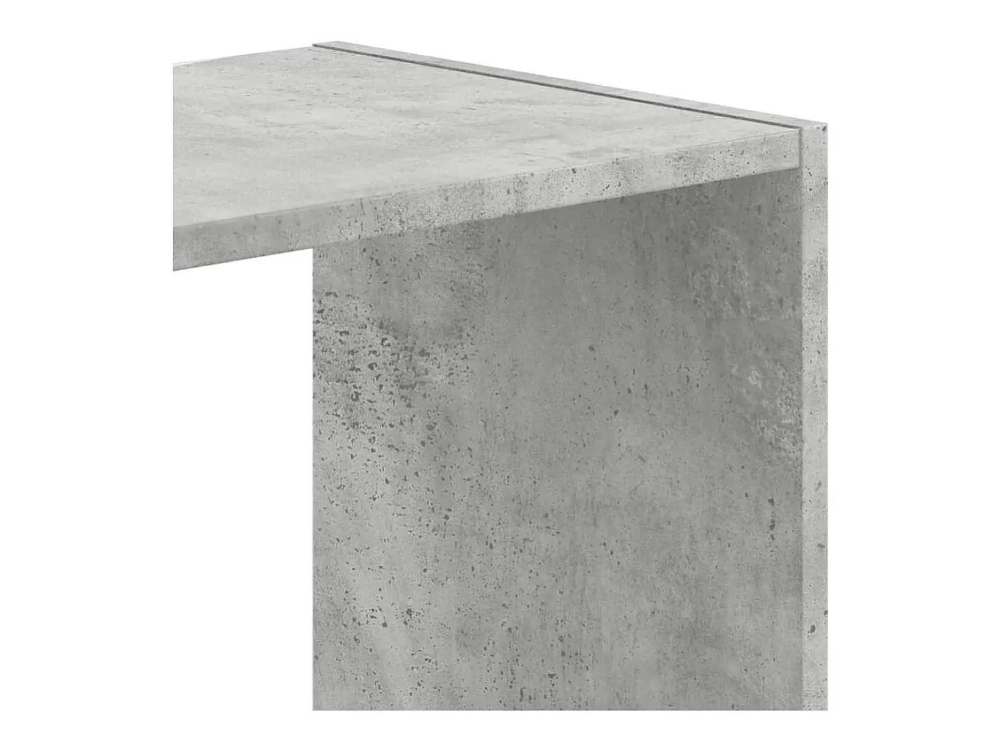 Estantería de madera de ingeniería gris hormigón 102x32x102 cm