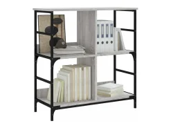Estantería de madera de ingeniería gris Sonoma 78,5x33x82 cm
