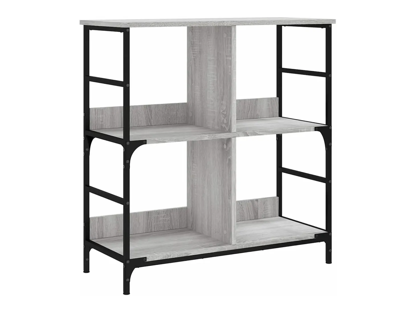 Estantería de madera de ingeniería gris Sonoma 78,5x33x82 cm