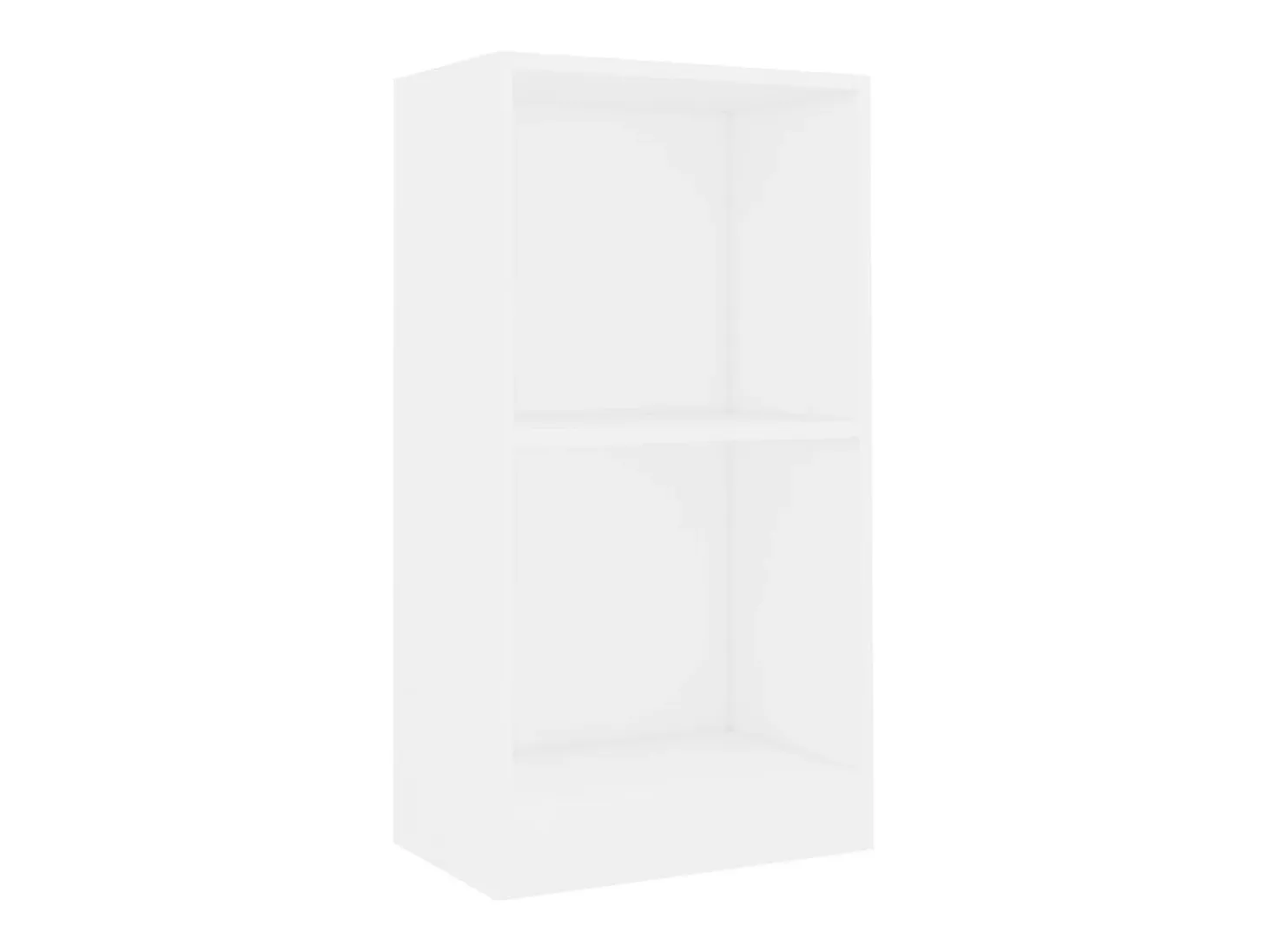 Estantería de madera de ingeniería blanca 40x24x75 cm