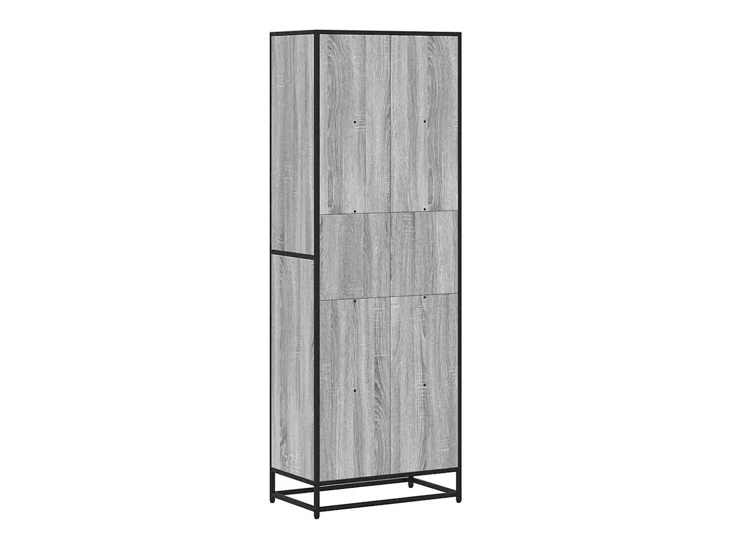 Estantería de madera de ingeniería gris Sonoma 60x35x170,5 cm