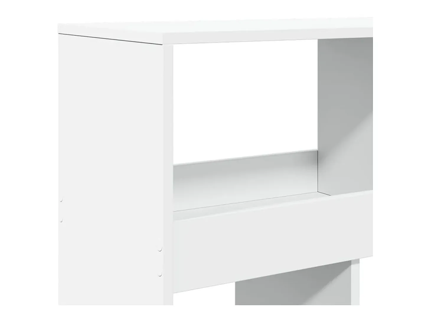 Estantería de madera de ingeniería blanca 100x33x125,5 cm