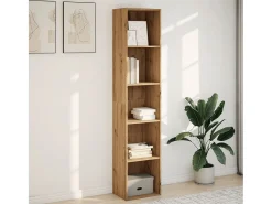 Estantería de madera de ingeniería roble artisian 40x30x189 cm