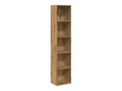 Estantería de madera de ingeniería roble artisian 40x30x189 cm