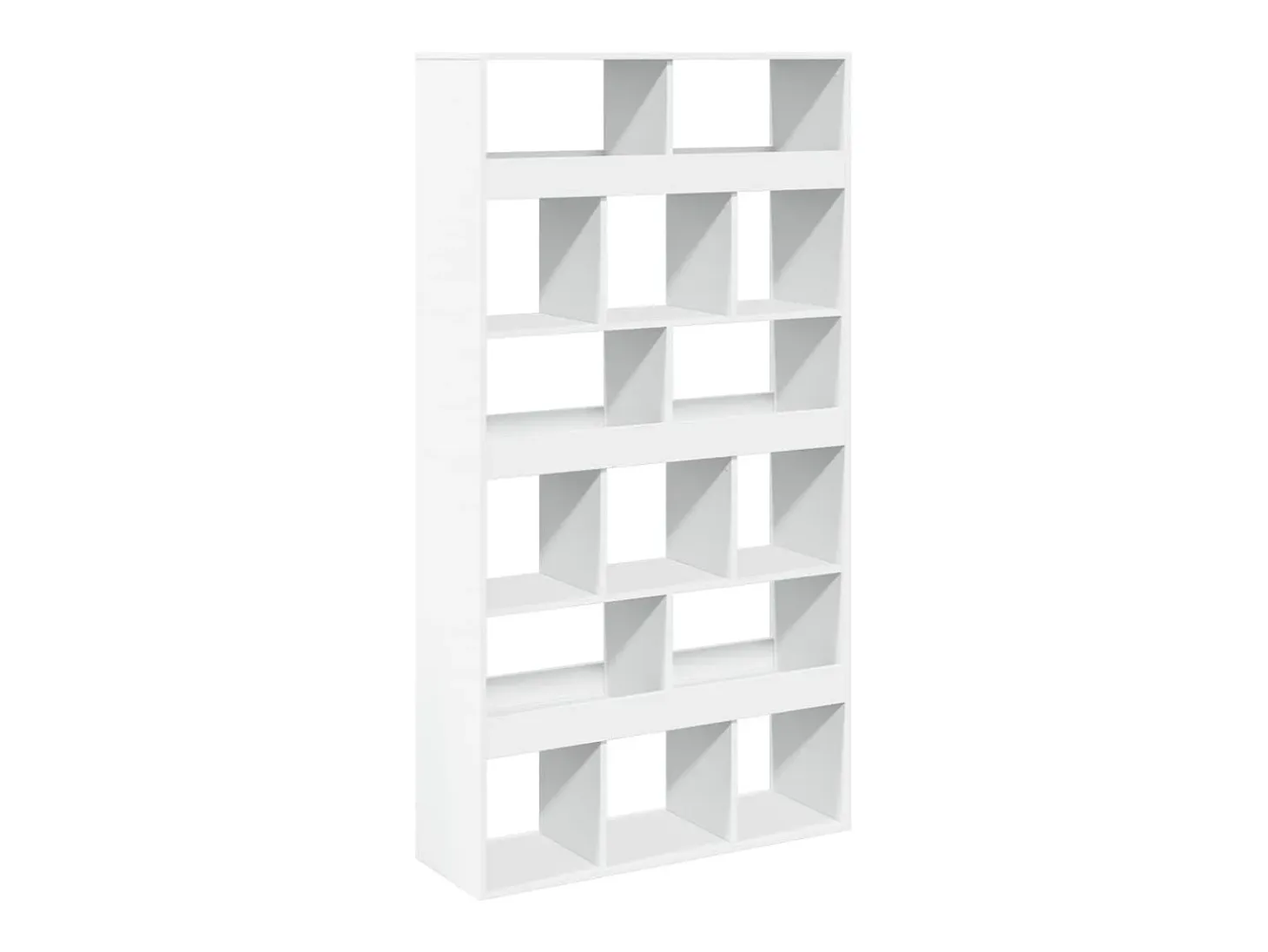 Estantería de madera de ingeniería blanca 100x33x187,5 cm