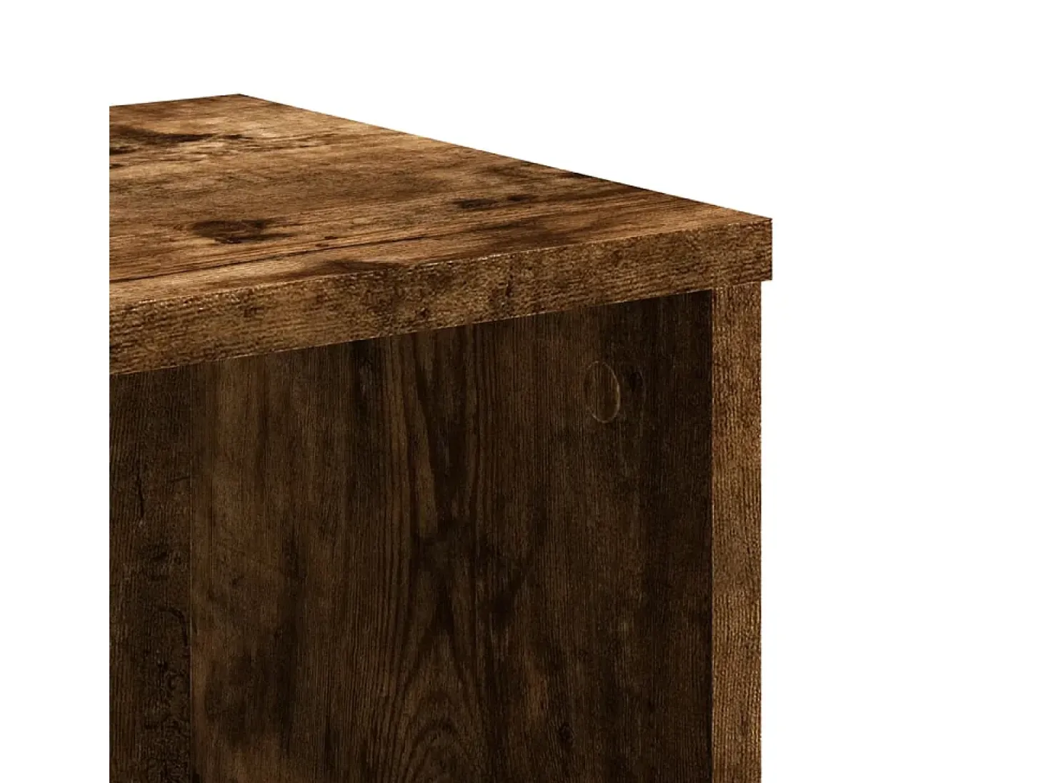 Estantería de madera de ingeniería roble ahumado 50x25x105 cm