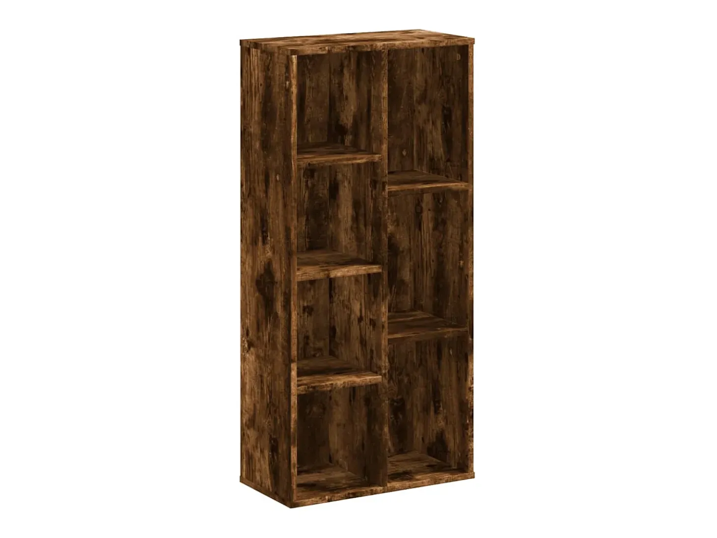 Estantería de madera de ingeniería roble ahumado 50x25x105 cm