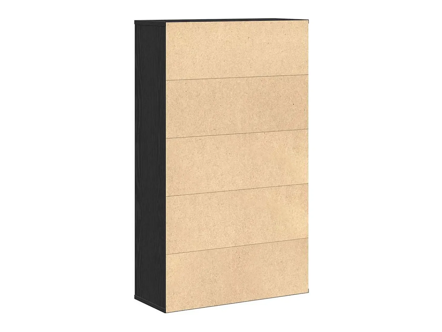 Estantería de madera de ingeniería roble negro 60x24x101,5 cm