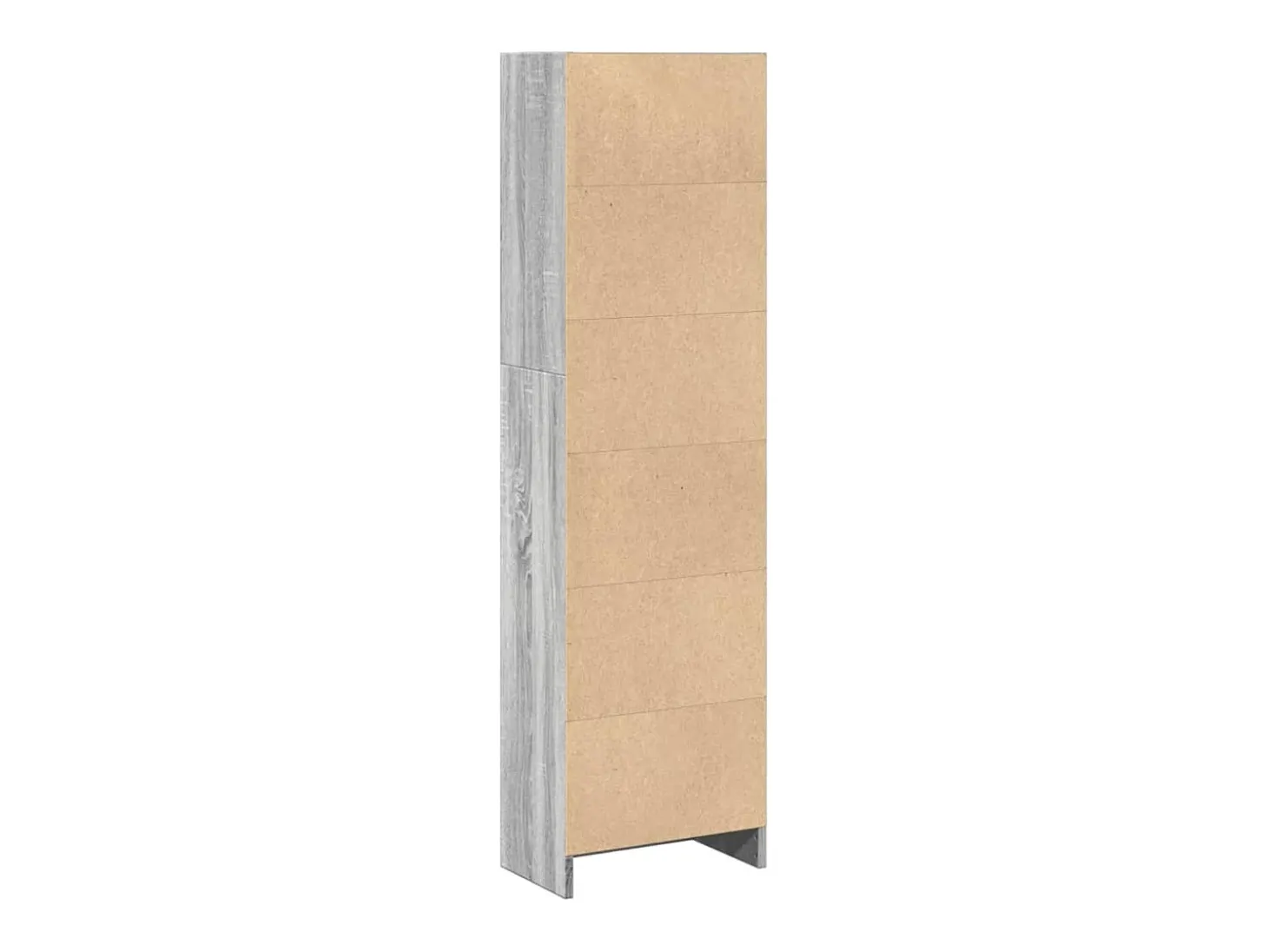 Estantería de madera de ingeniería gris Sonoma 40x24x143 cm