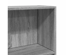Estantería de madera de ingeniería gris Sonoma 40x24x143 cm