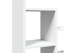 Estantería de madera de ingeniería blanco 72x20x120 cm
