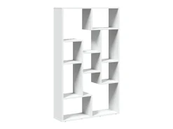 Estantería de madera de ingeniería blanco 72x20x120 cm