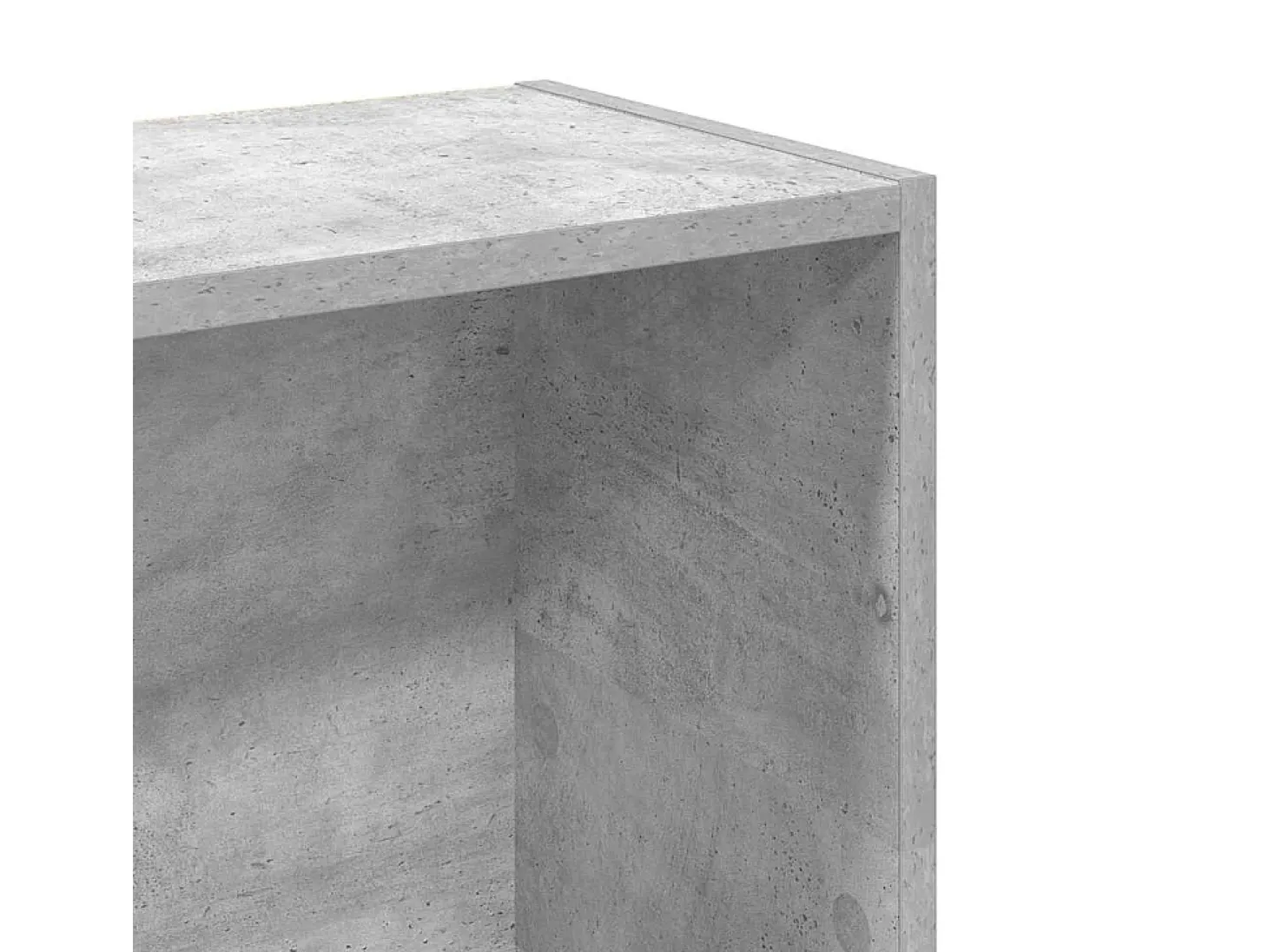 Estantería de madera de ingeniería gris hormigón 80x24x109 cm