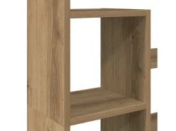 Estantería de madera de ingeniería roble artisian 72x20x120 cm