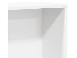 Estantería de madera de ingeniería blanca 60x24x120 cm