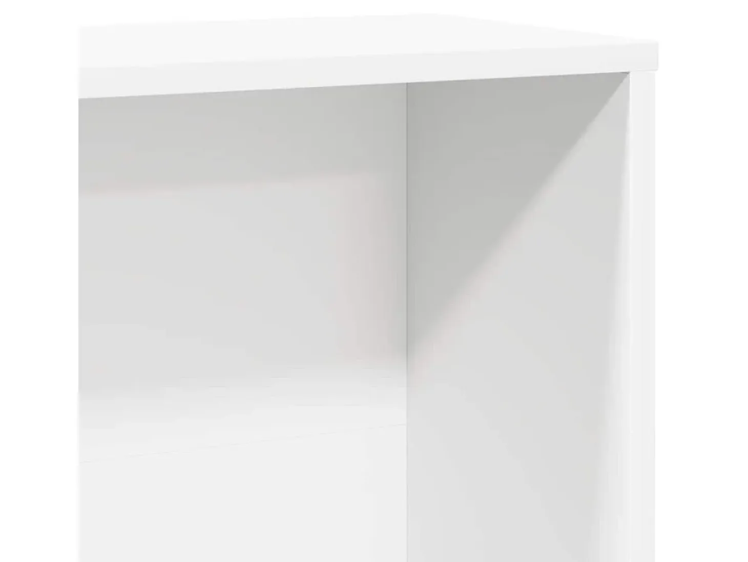 Estantería de madera de ingeniería blanca 60x24x120 cm