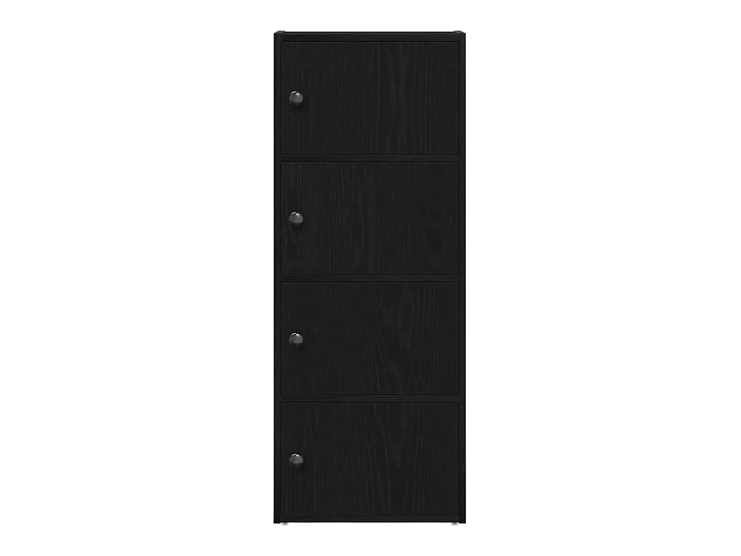 Estantería de madera de ingeniería roble negro 40x24x102 cm