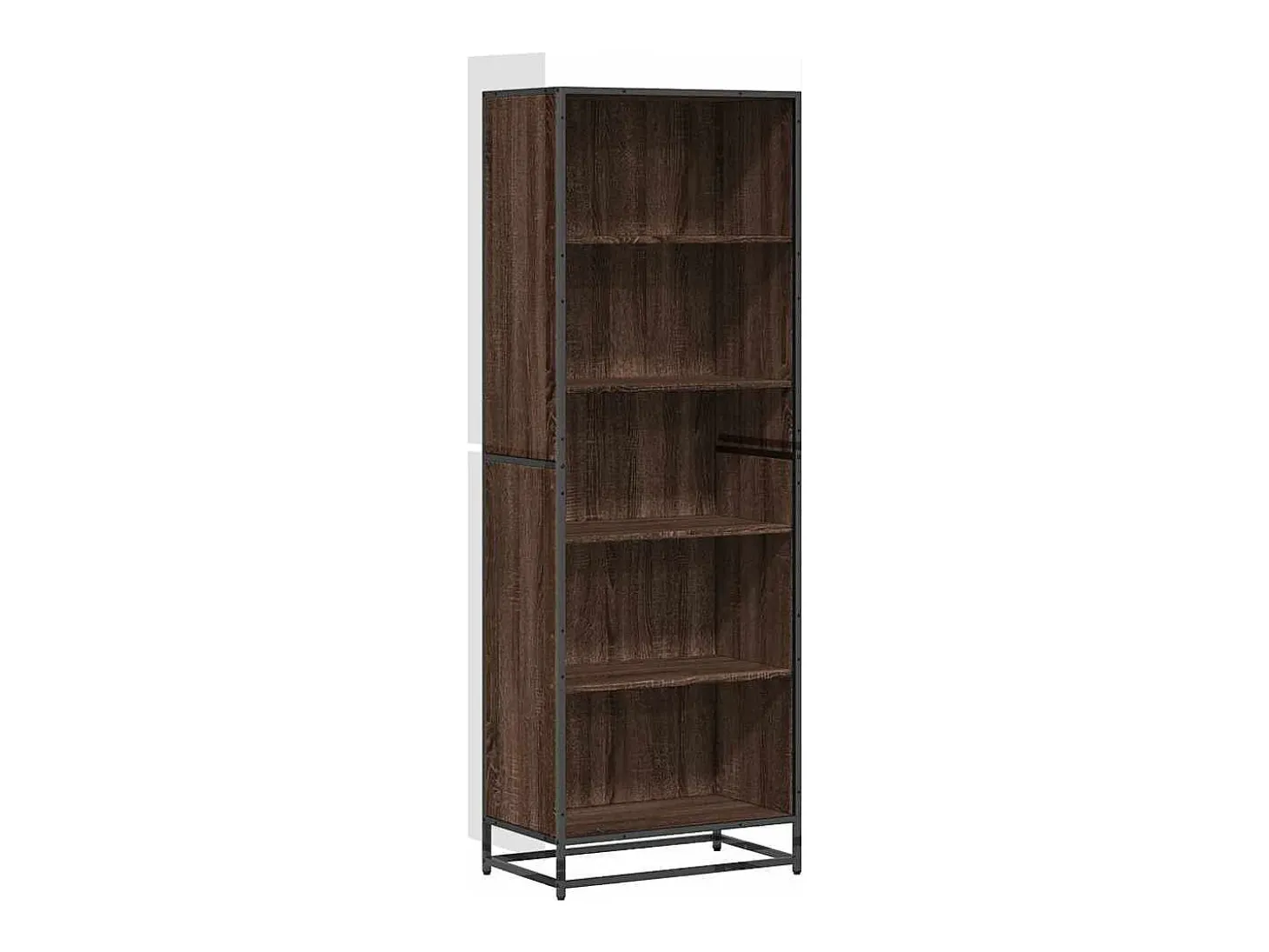 Estantería de madera de ingeniería marrón roble 60x35x170,5 cm
