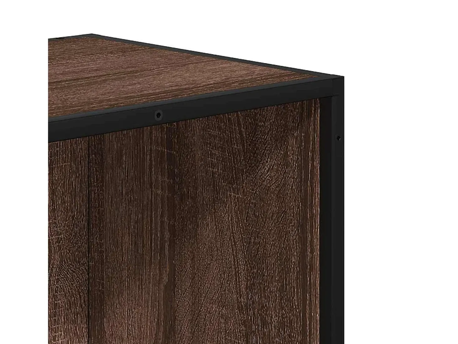 Estantería de madera de ingeniería marrón roble 60x35x139 cm