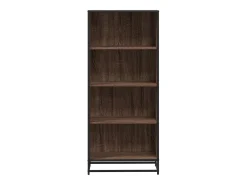 Estantería de madera de ingeniería marrón roble 60x35x139 cm