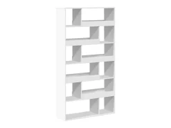 Estantería de madera de ingeniería blanca 100x33x187,5 cm