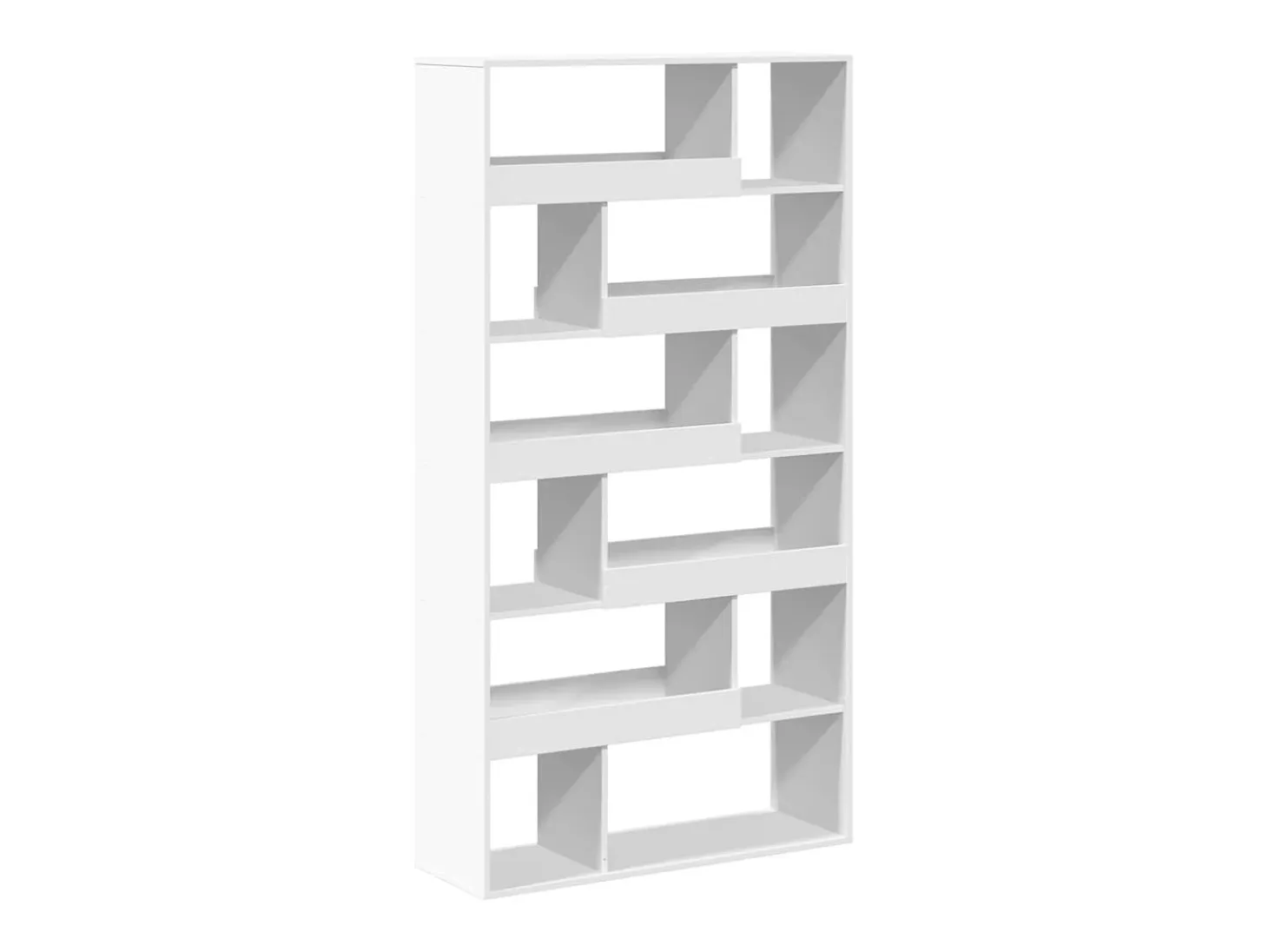 Estantería de madera de ingeniería blanca 100x33x187,5 cm