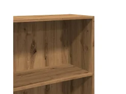 Estantería de madera de ingeniería roble artisian 60x30x189 cm