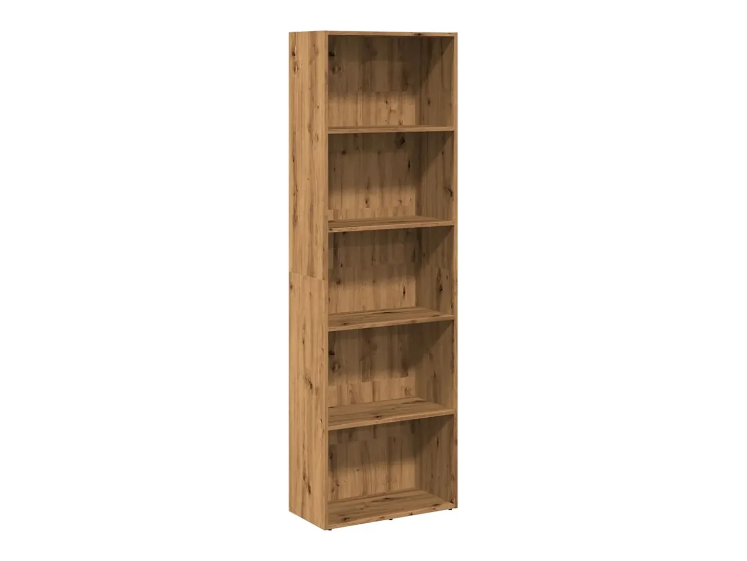 Estantería de madera de ingeniería roble artisian 60x30x189 cm