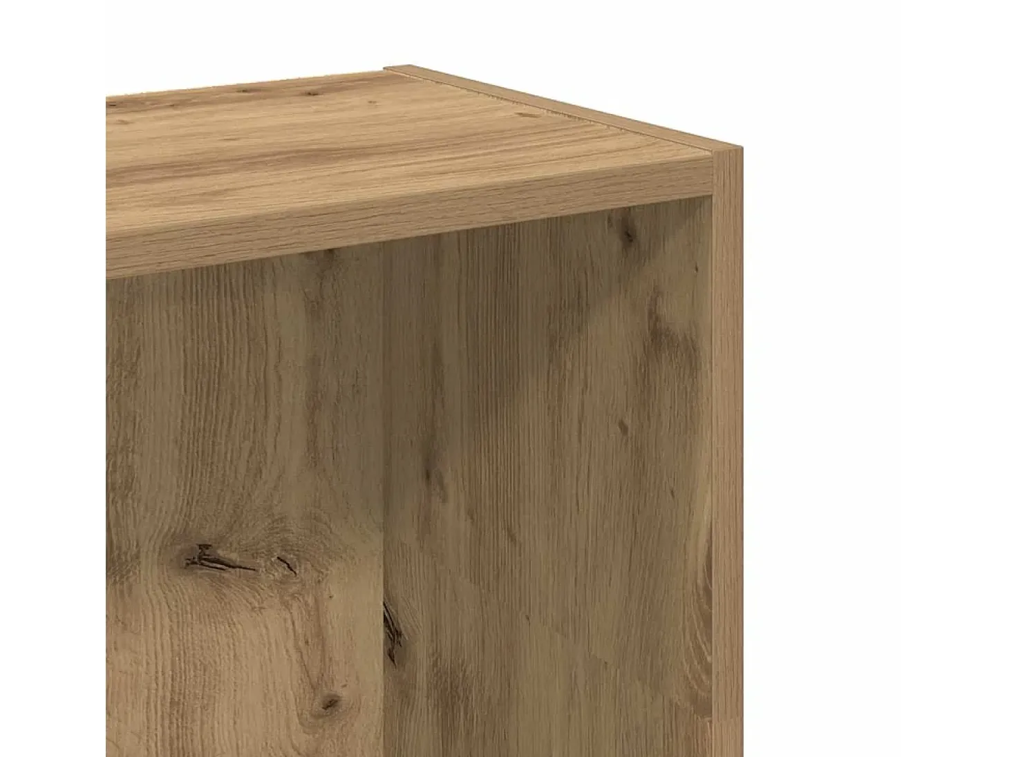 Estantería de madera de ingeniería roble artesanal 80x24x109 cm