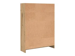 Estantería de madera de ingeniería roble artesanal 80x24x109 cm