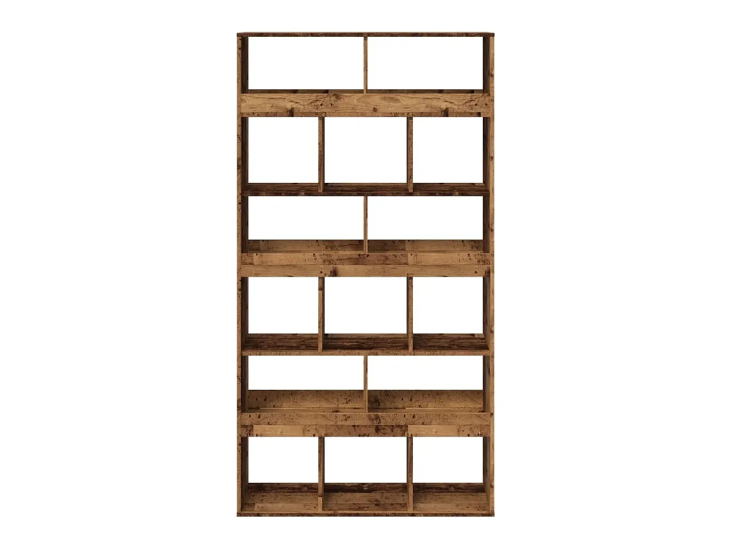 Estantería de madera de ingeniería envejecida 100x33x187,5 cm