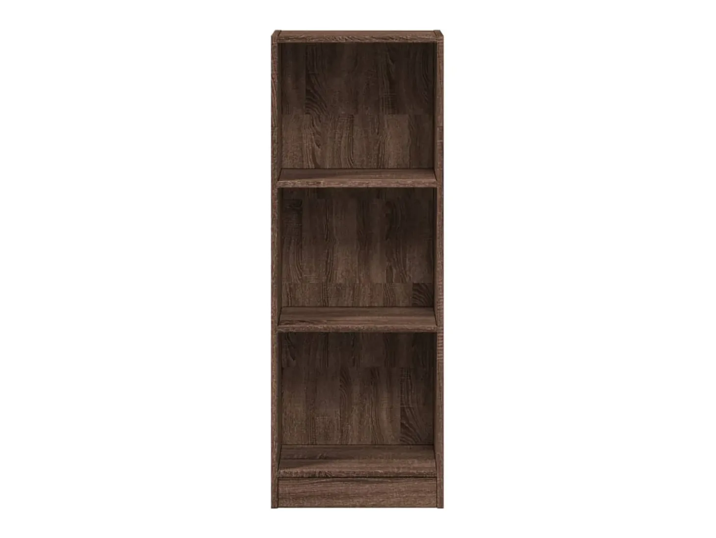 Estantería de madera de ingeniería marrón roble 40x24x109 cm