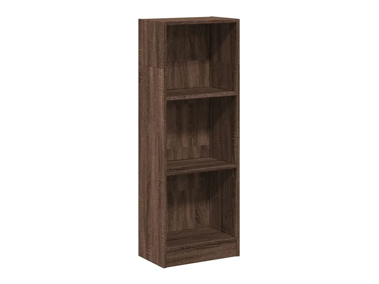 Estantería de madera de ingeniería marrón roble 40x24x109 cm