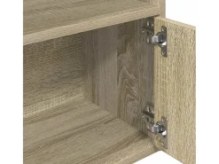 Estantería de madera de ingeniería roble sonoma 31x24x127 cm