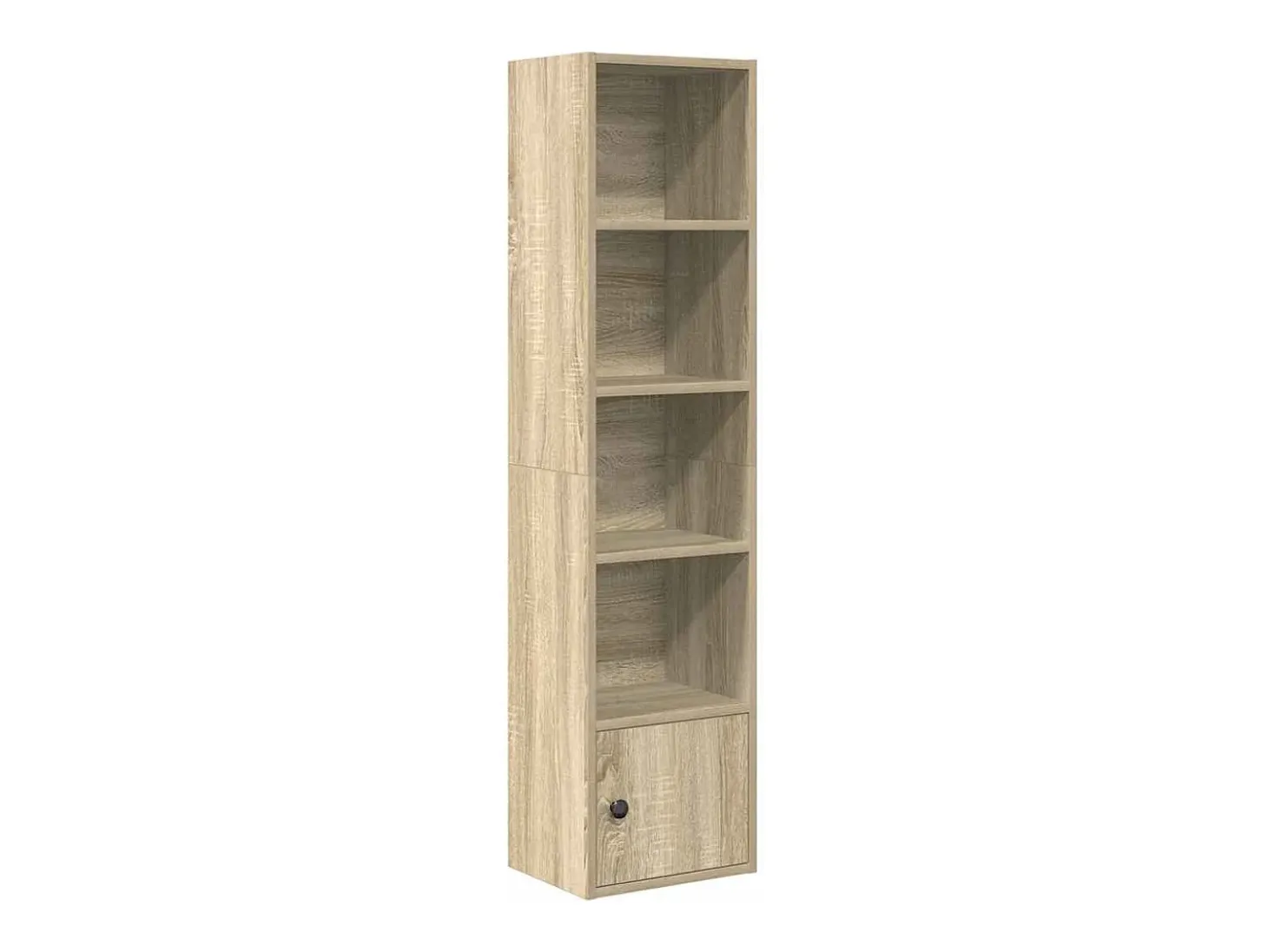 Estantería de madera de ingeniería roble sonoma 31x24x127 cm