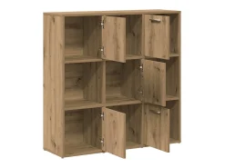 Estantería de madera de ingeniería roble artisan 90x28x90 cm