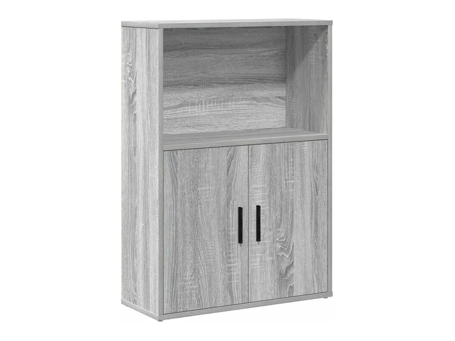 Estantería de madera de ingeniería gris sonoma 60x24x85 cm