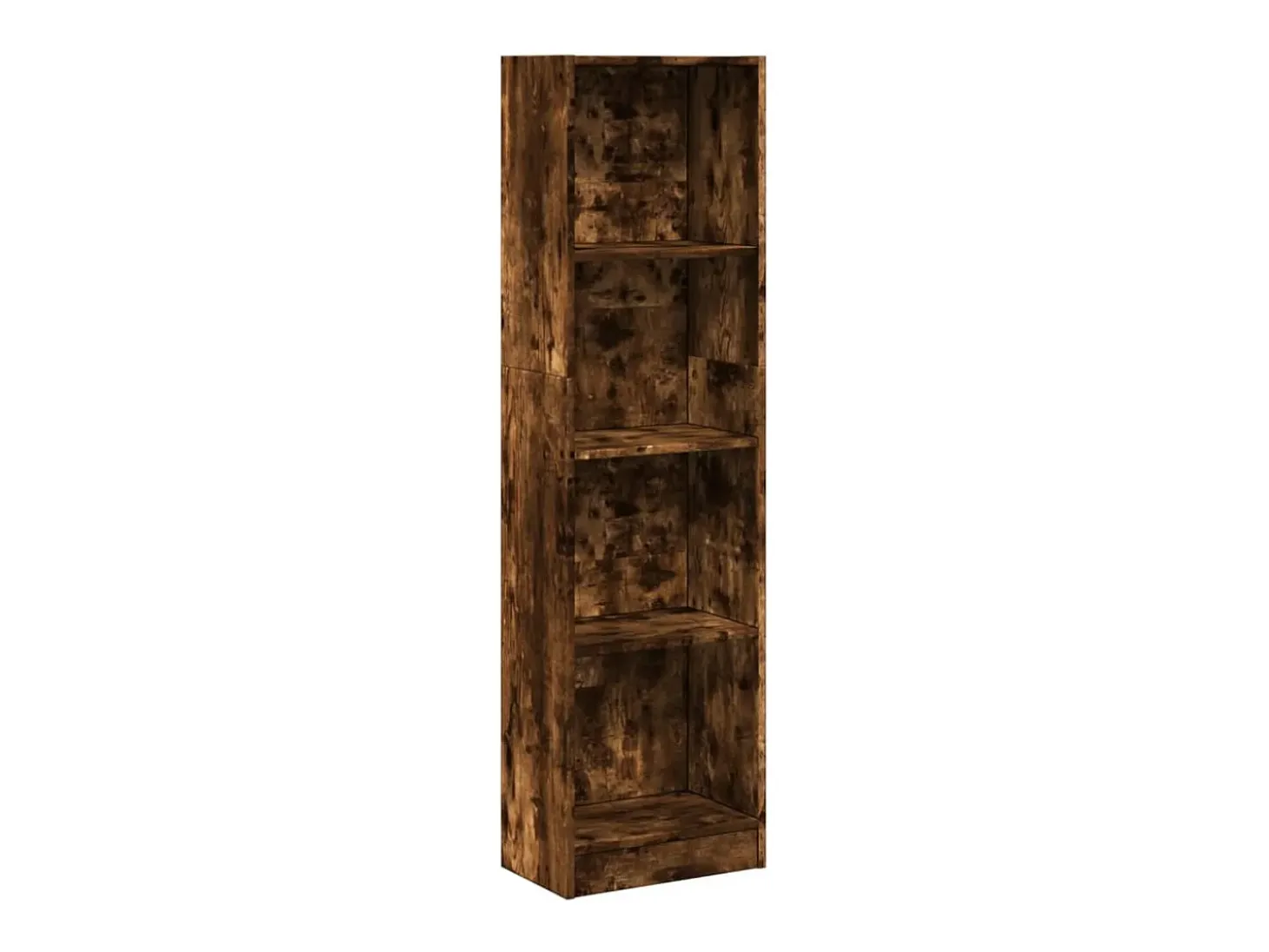 Estantería de madera de ingeniería roble ahumado 40x24x143 cm