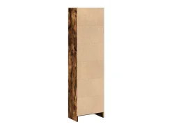 Estantería de madera de ingeniería roble ahumado 40x24x143 cm