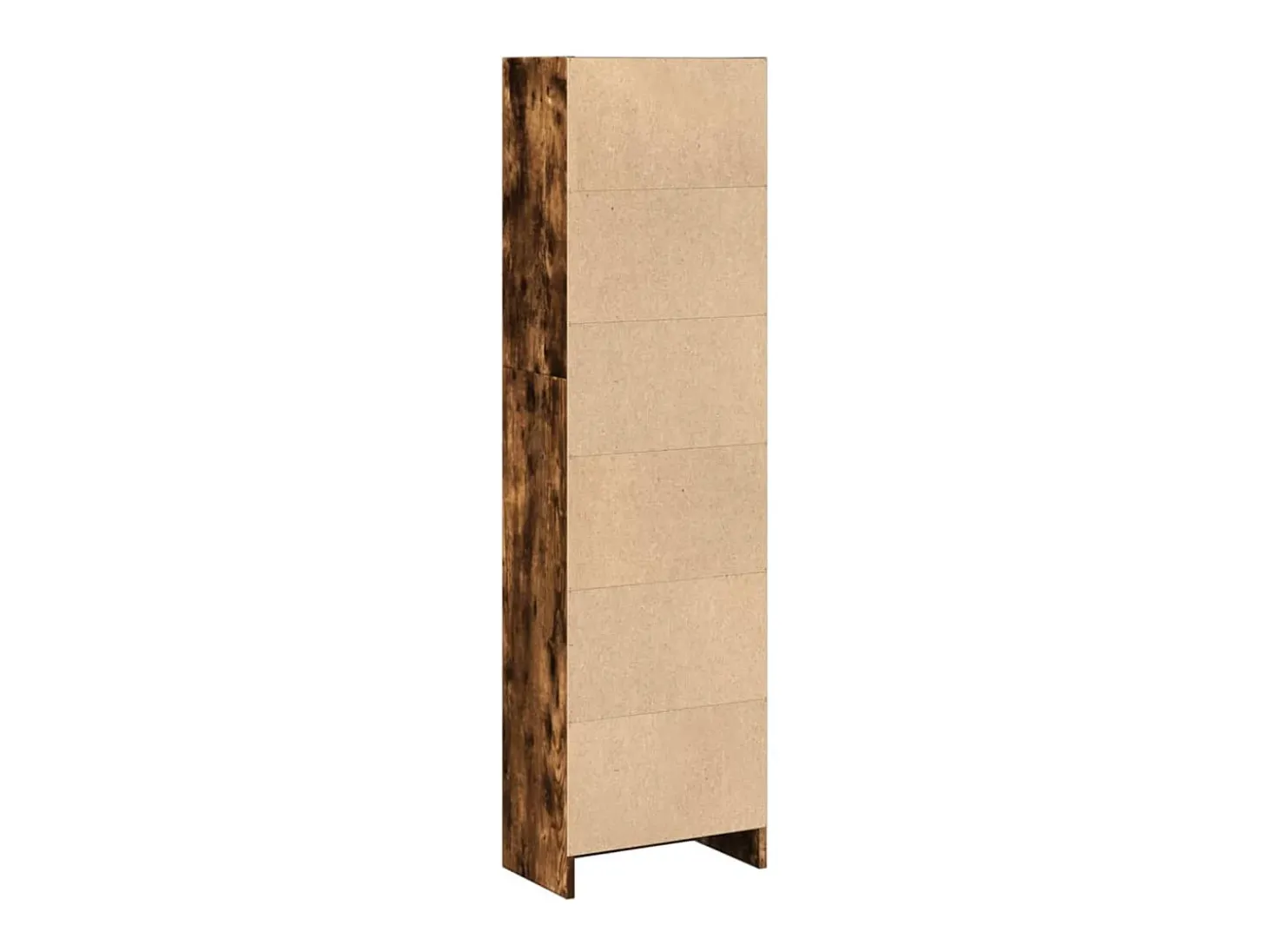 Estantería de madera de ingeniería roble ahumado 40x24x143 cm