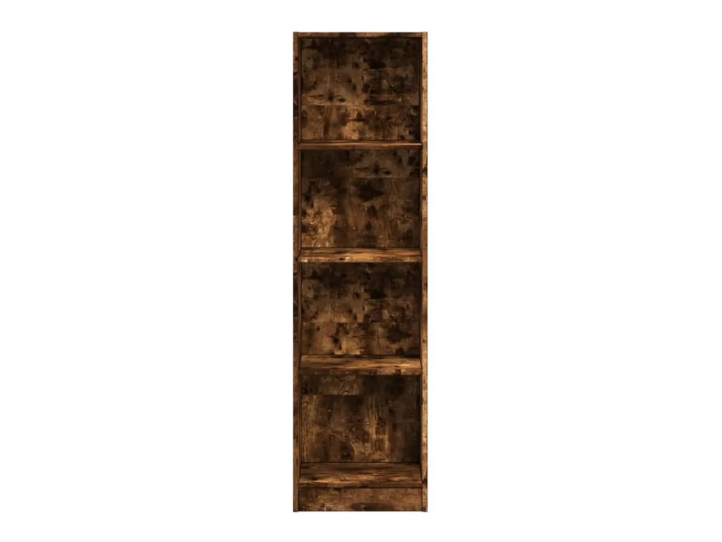 Estantería de madera de ingeniería roble ahumado 40x24x143 cm