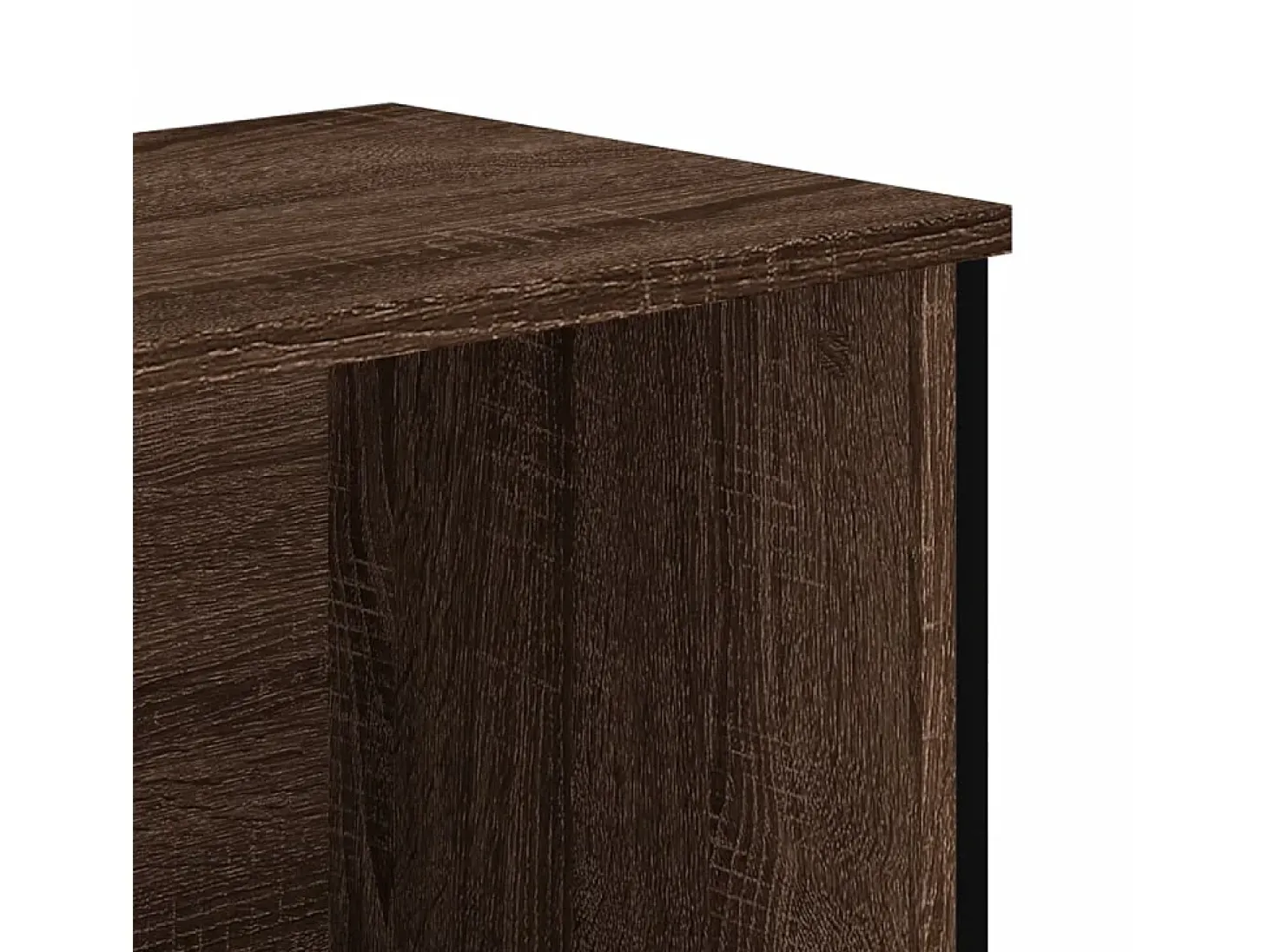 Estantería de madera de ingeniería marrón roble 50x31x137,5 cm