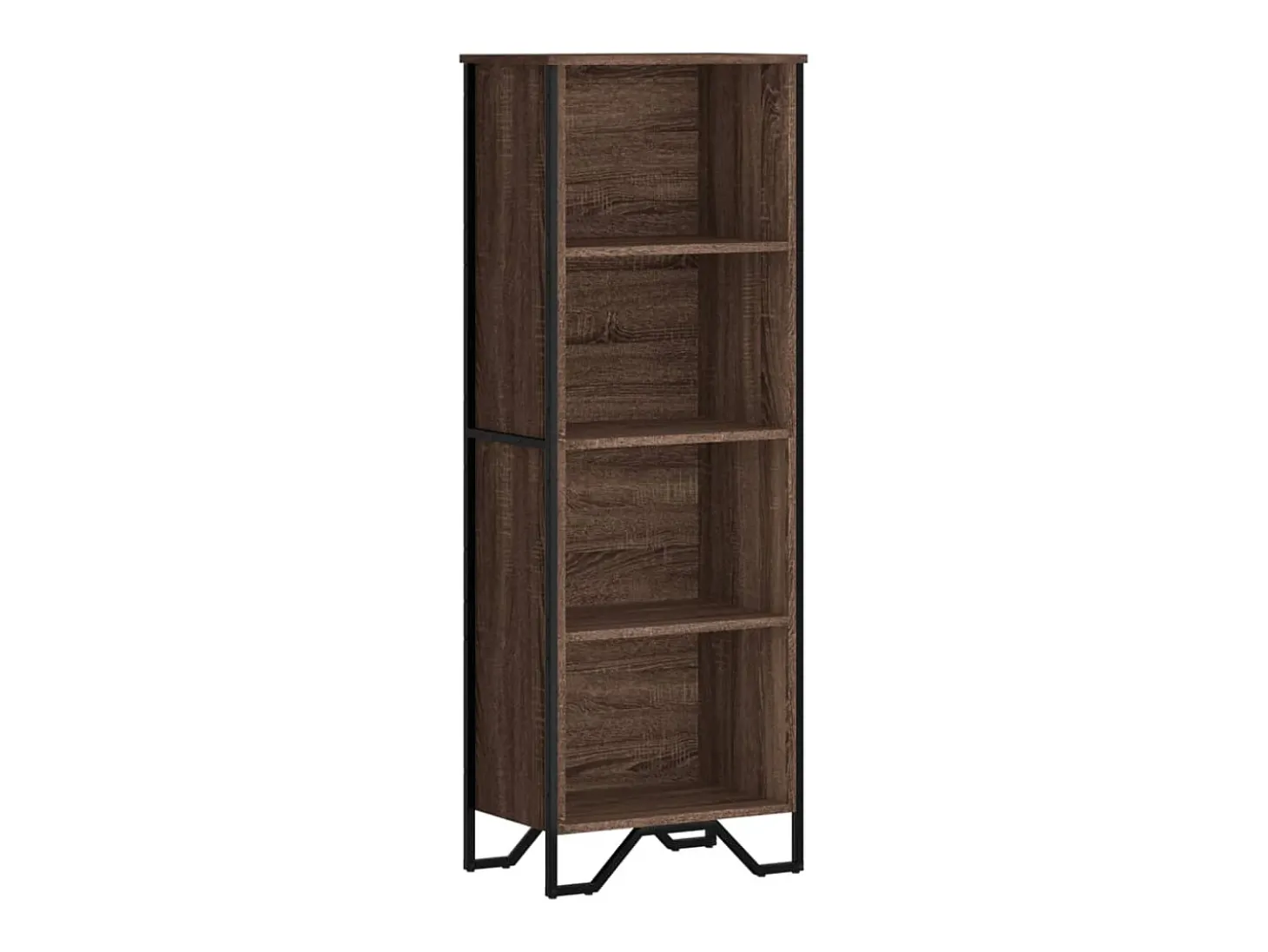 Estantería de madera de ingeniería marrón roble 50x31x137,5 cm