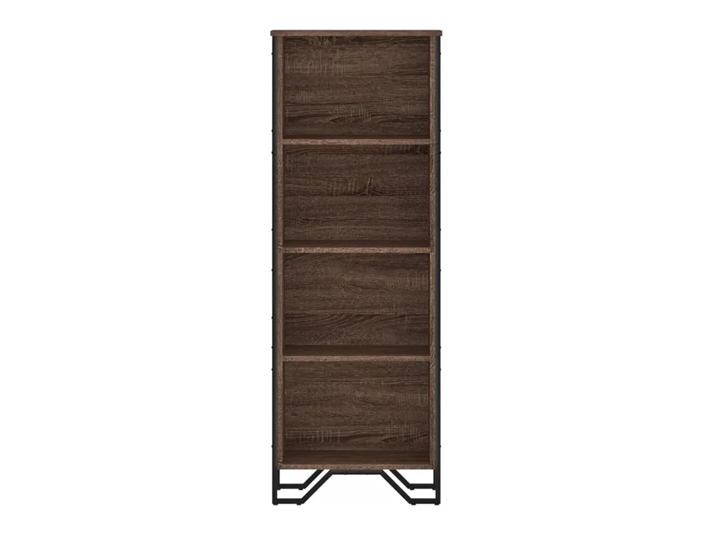 Estantería de madera de ingeniería marrón roble 50x31x137,5 cm