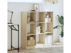 Estantería de madera de ingeniería roble Sonoma 102x32x108 cm