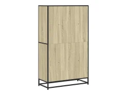 Estantería de madera de ingeniería roble Sonoma 80,5x35x139 cm