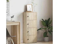 Estantería de madera de ingeniería roble sonoma 40x24x102 cm